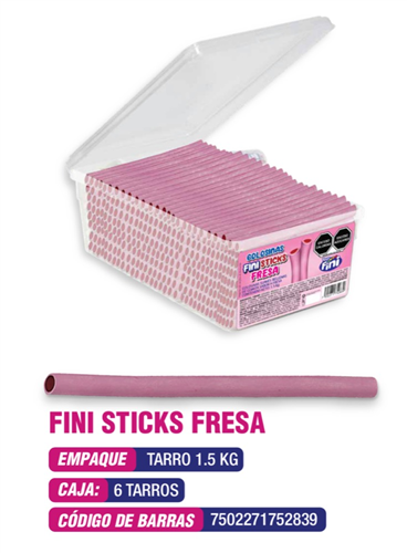 FINI STICKS FRESA/TARRO/1.5KG<input type='hidden' value='0' name='currpag_0'>