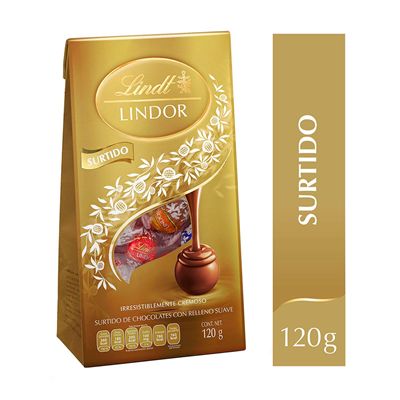 BOLSA LINDOR SURTIDO 120G / PIEZA<input type='hidden' value='0' name='currpag_0'>