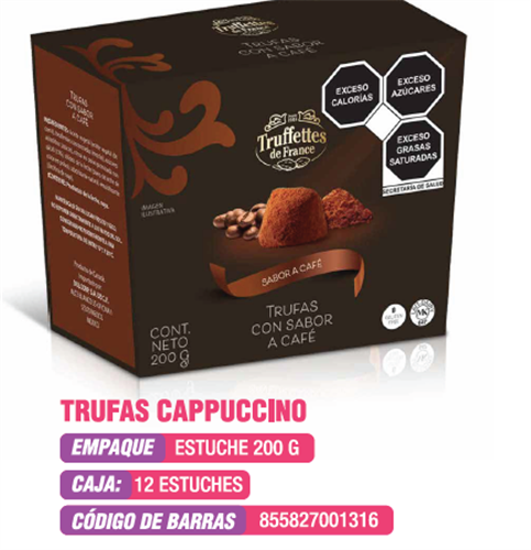 TRUFFETTES DE FRANCE CAPPUCHINO 200G / PIEZA <input type='hidden' value='0' name='currpag_0'>