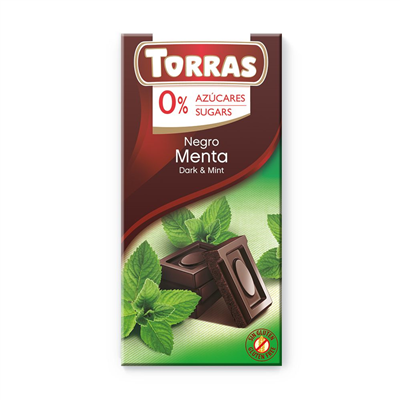 CHOCOLATE NEGRO CON MENTA