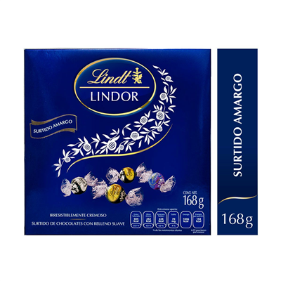 LINDOR SURTIDO AMARGO CAJA 168G /PIEZA / 168G<input type='hidden' value='0' name='currpag_0'>