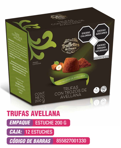 TRUFFETTES DE FRANCE AVELLANA 200G / PIEZA 
