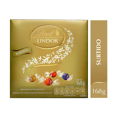 LINDOR SURTIDO CAJA 168G / PIEZA / 168G<input type='hidden' value='0' name='currpag_0'>