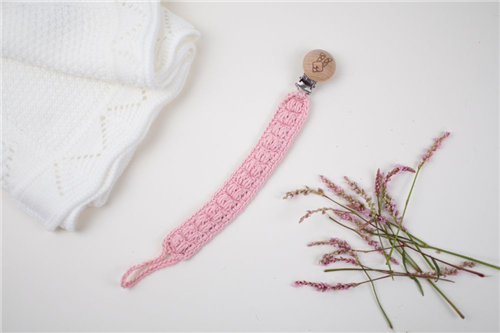 clip crochet rosa palido
