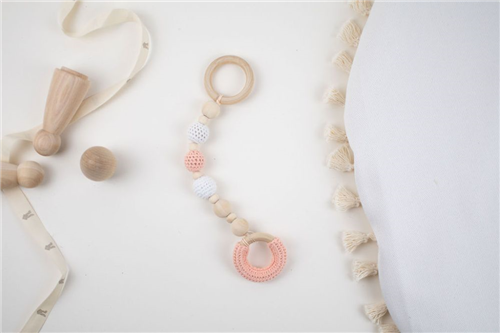 colgante crochet rosa crochet rosa con blanco