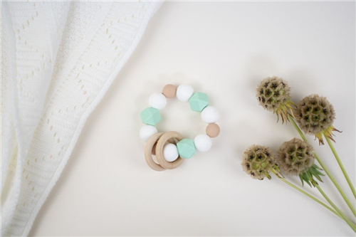 loop silicon menta con beige