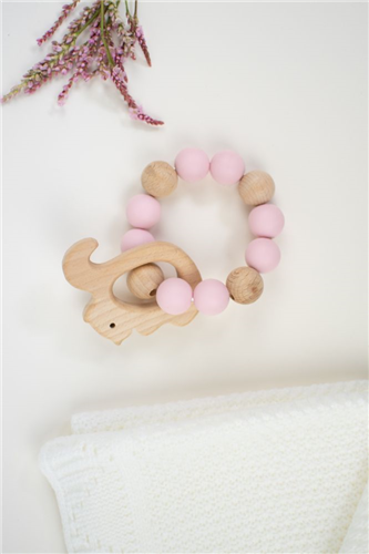 loop madera con silicon rosa