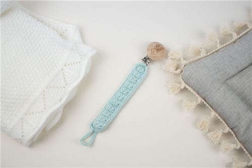 clip crochet azul bebe
