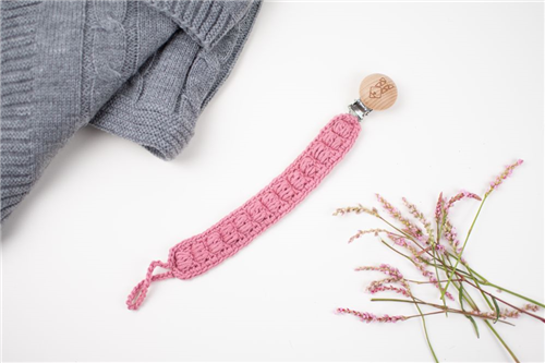 clip crochet rosa palo
