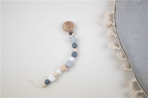 clip silicon hexagono gris