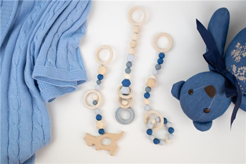 set de 3 colgantes azul marino canguro