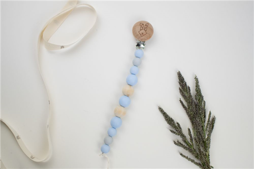 clip silicon bolas azul