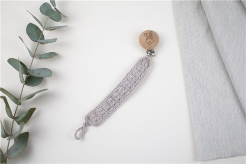 clip crochet gris