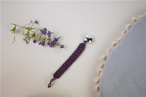 crochet vino para clip plata