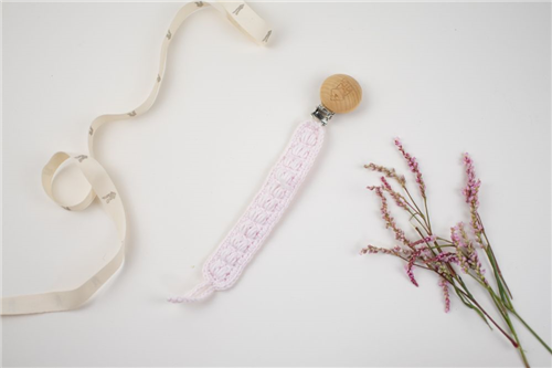 clip crochet rosa bebe