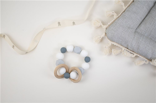 loop silicon gris con blanco