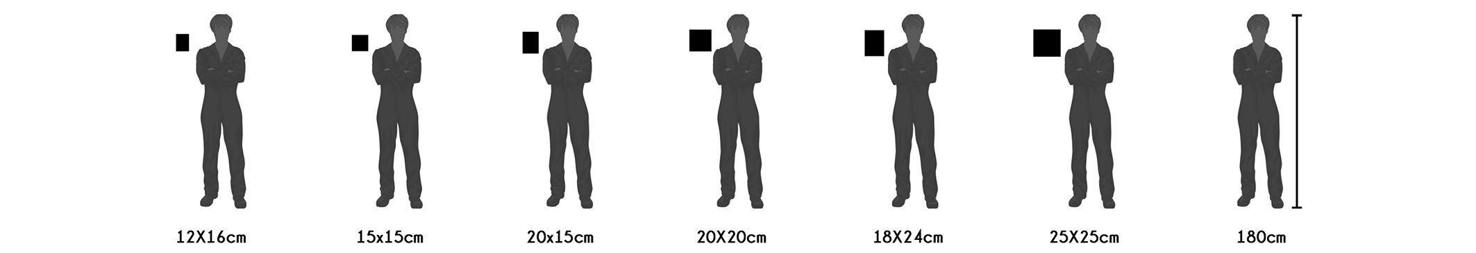 Cuadro comparativo de tamaños de impresión