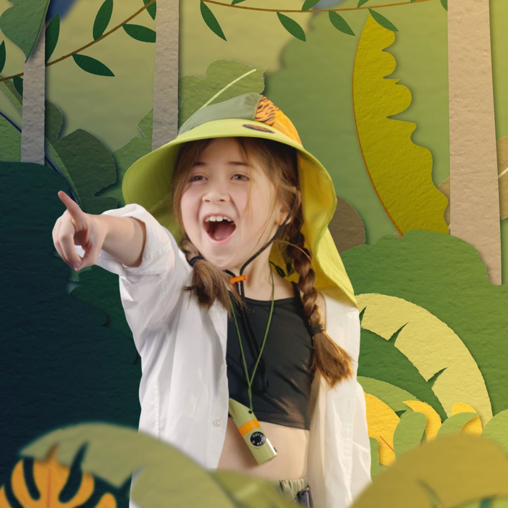 Gorro explorador dinosaurio