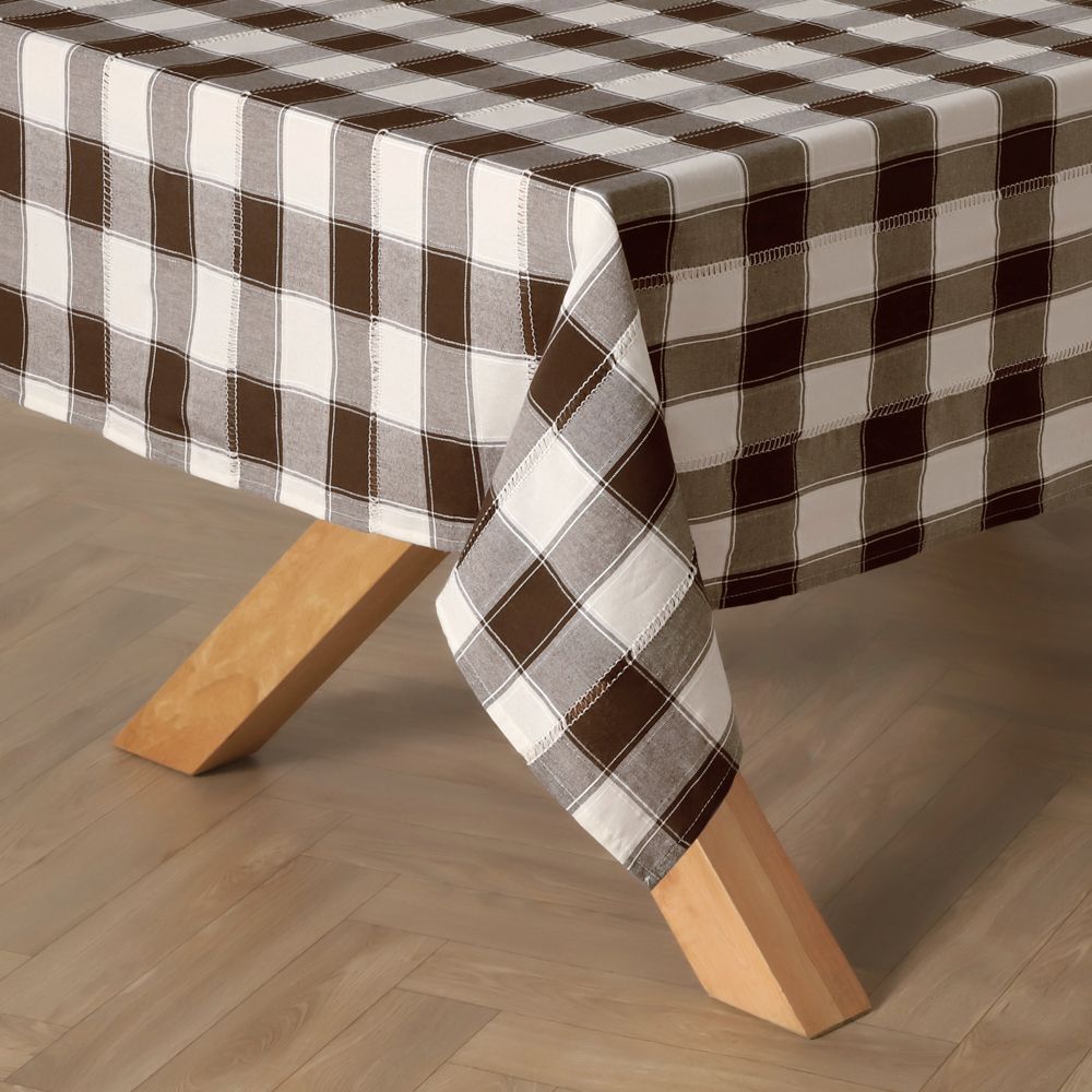 Mantel a cuadros tejido 150x210 cm