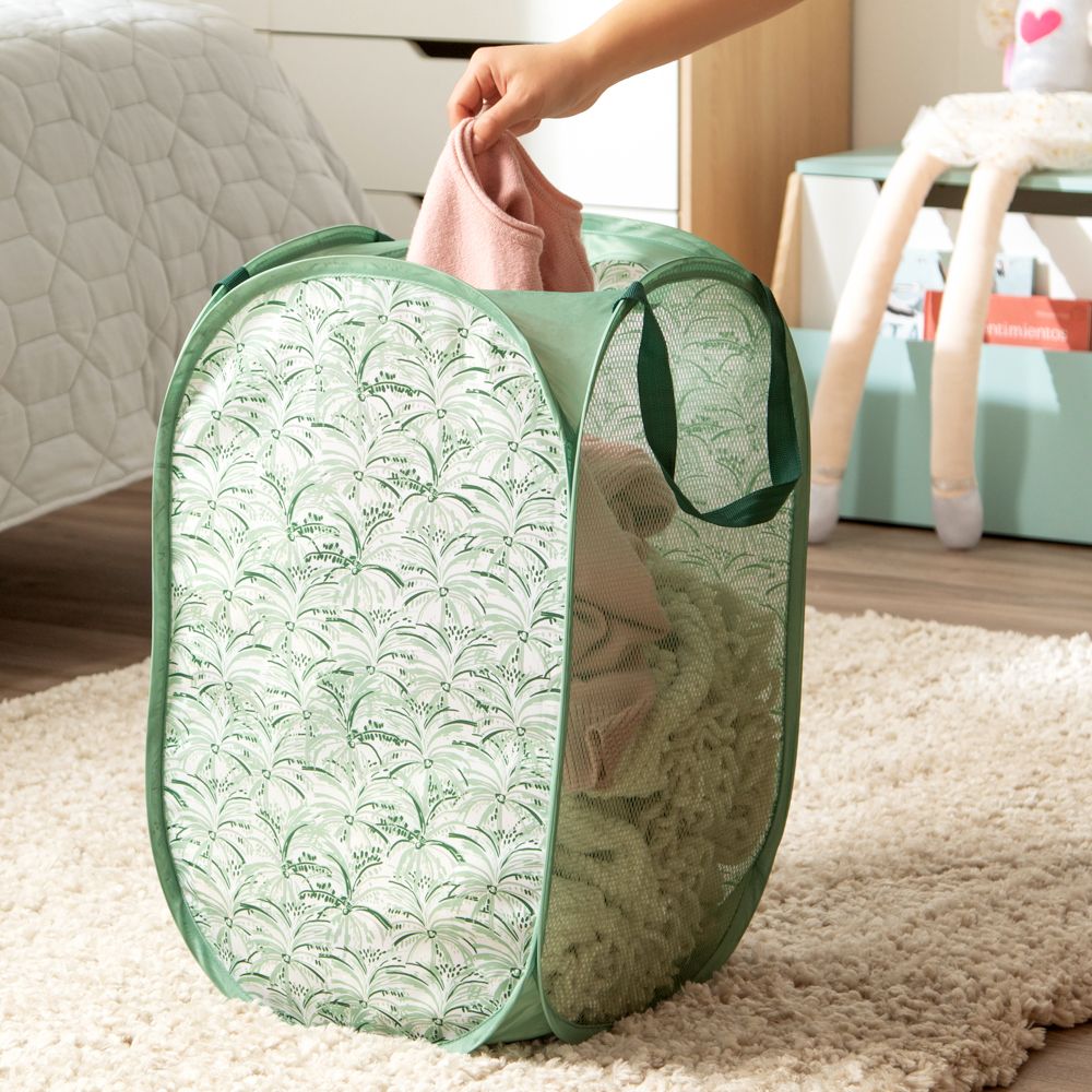 Canasto para ropa de malla 36x36x58 cm