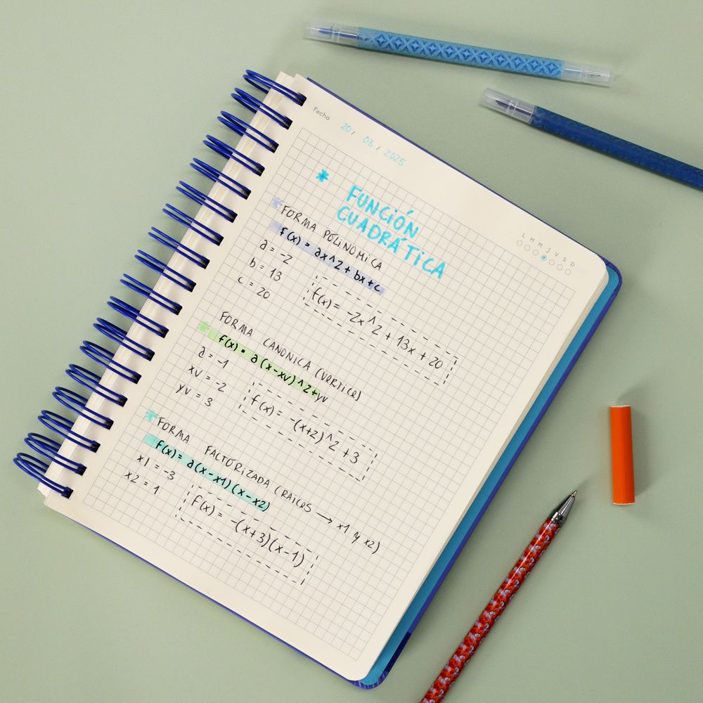 Cuaderno 1/2 oficio 18x3.5x24 cm