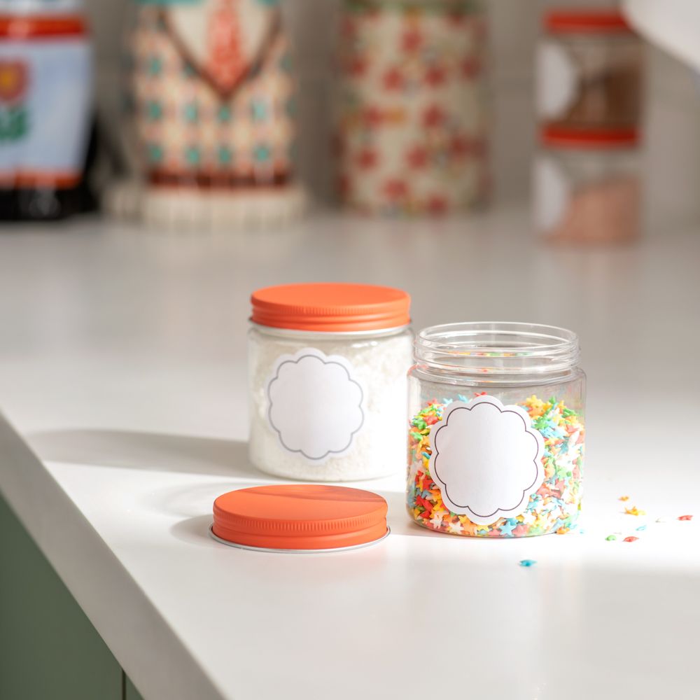 Set de 4 canisters plástico 250 ml