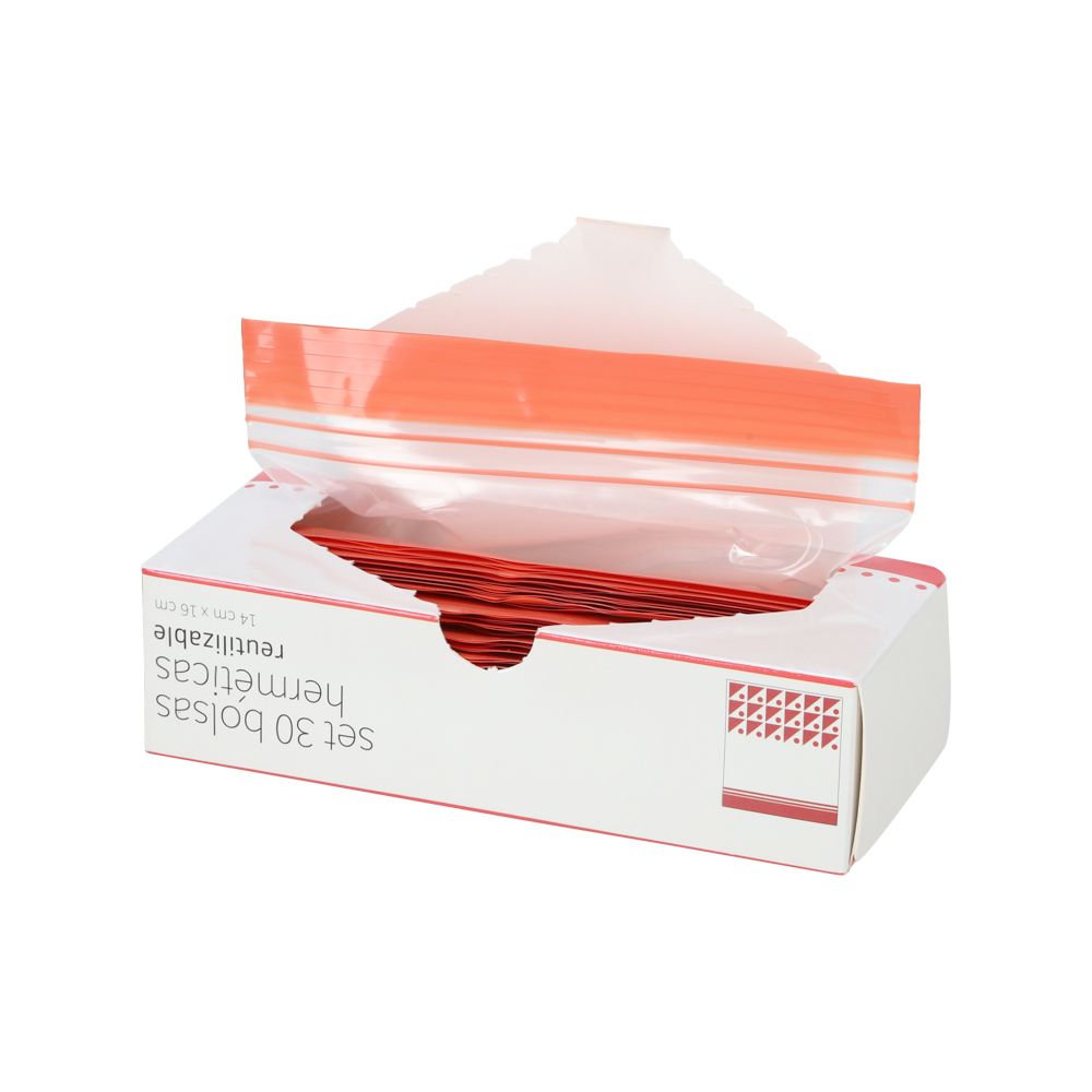 Set 30 bolsas herméticas reutilizables