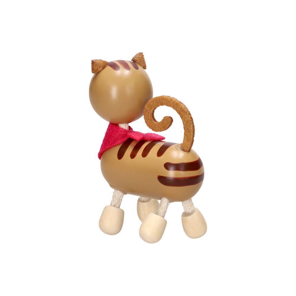 Animal gatito de madera Castilá
