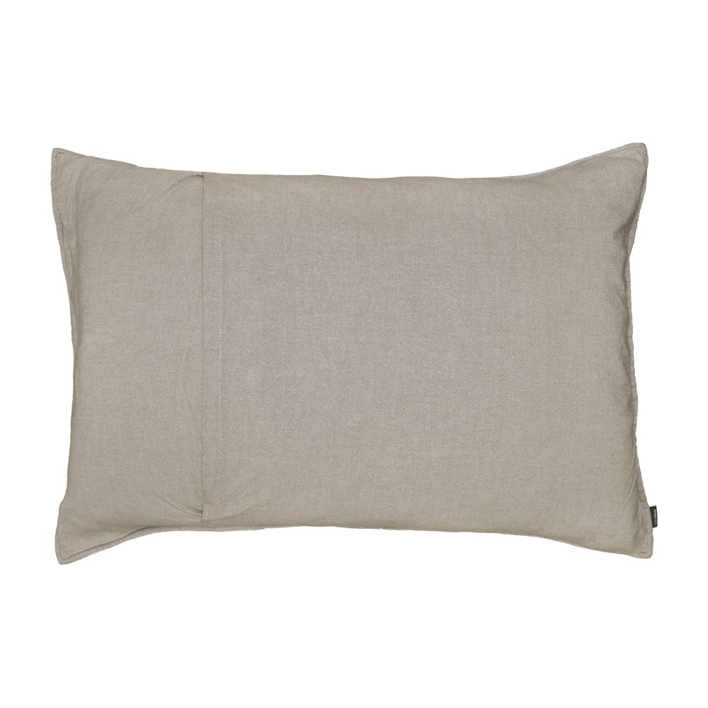 Funda de almohadón de algodón bordado 70x50 cm