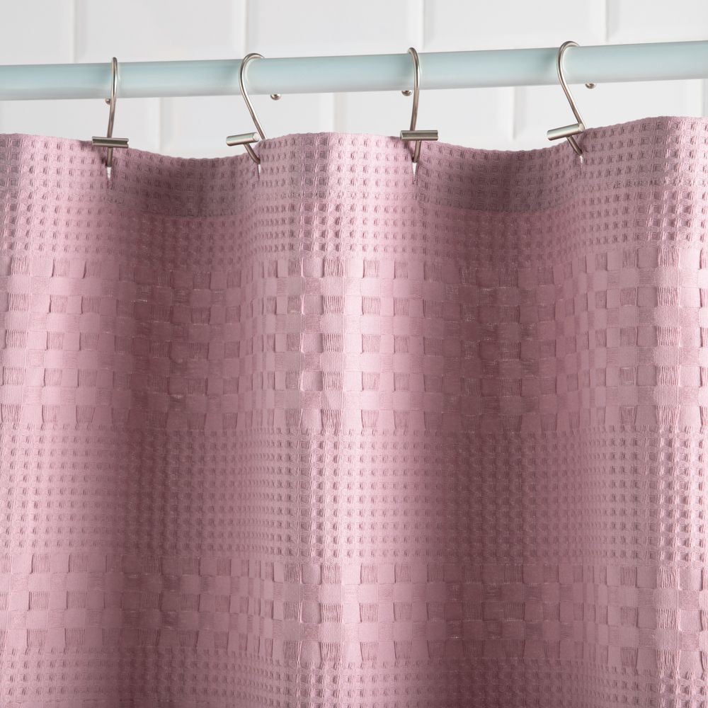 Cortina de baño algodón texturizado 180x190 cm