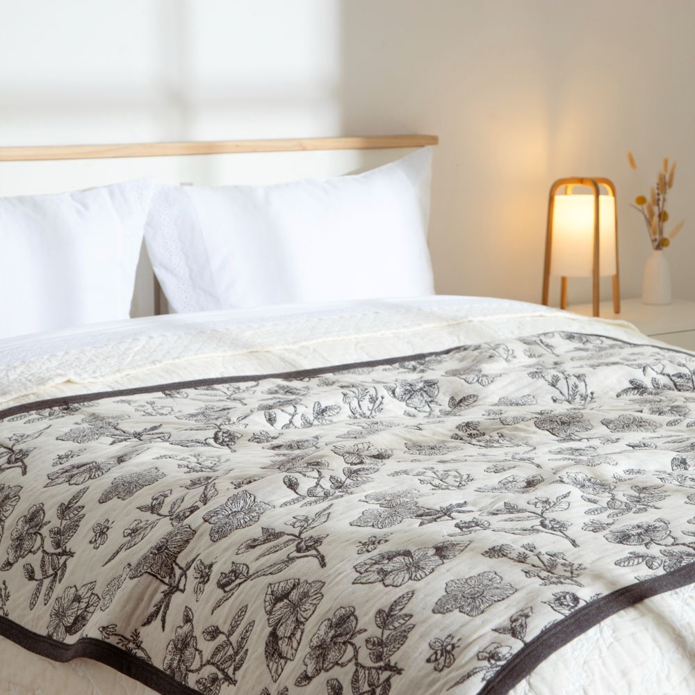 Frazada tejido punto jacquard 125x150 cm