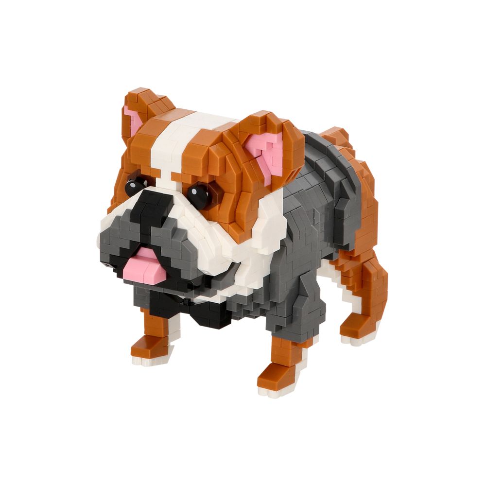 Mini bloques nivel 4 - Perro Bulldog