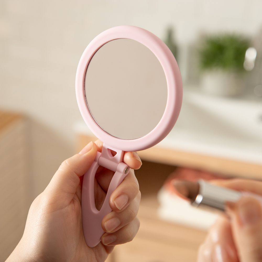 Espejo con mango y aumento 2x