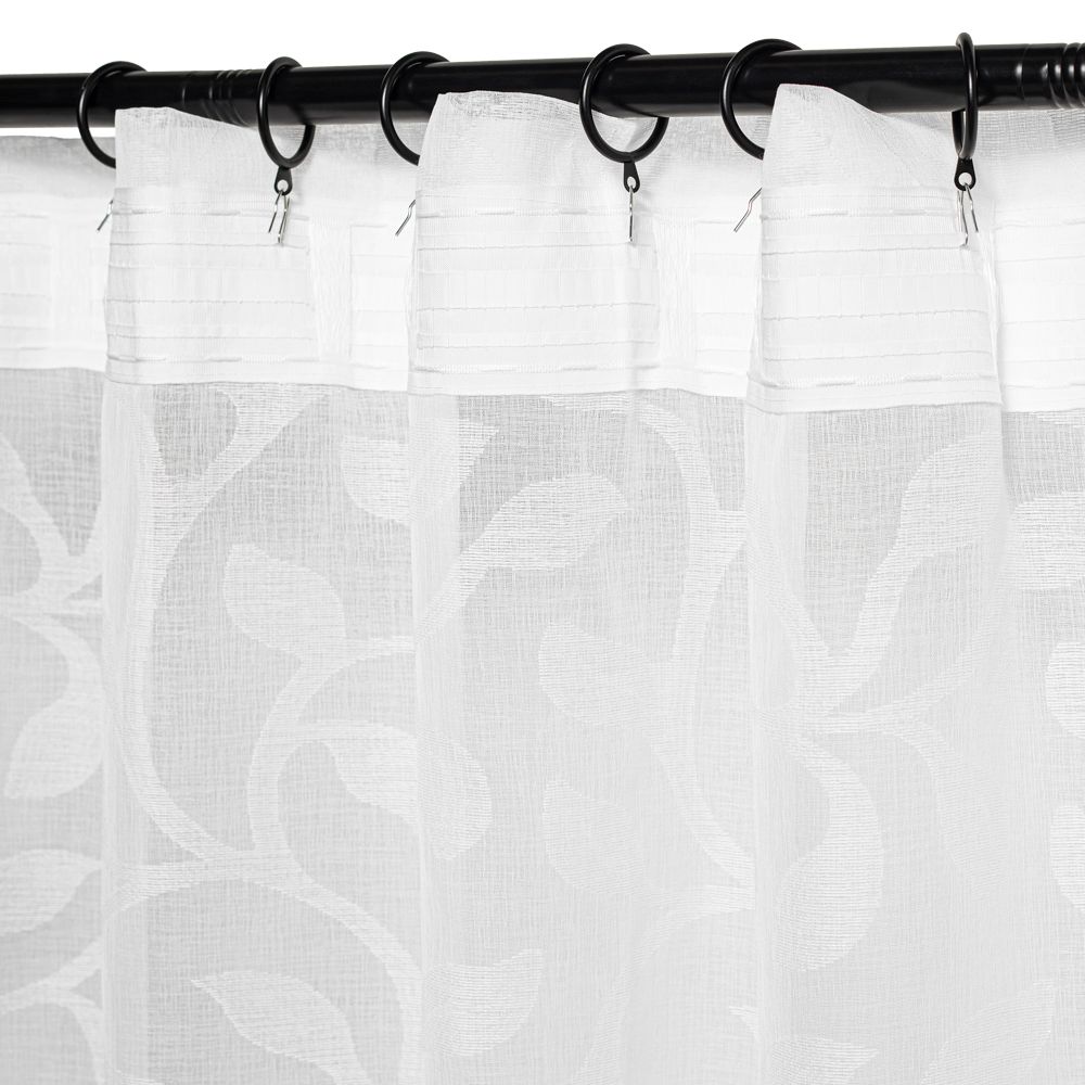 Set de 2 Cortinas velo con presillas ocultas 140x240 cm c/u