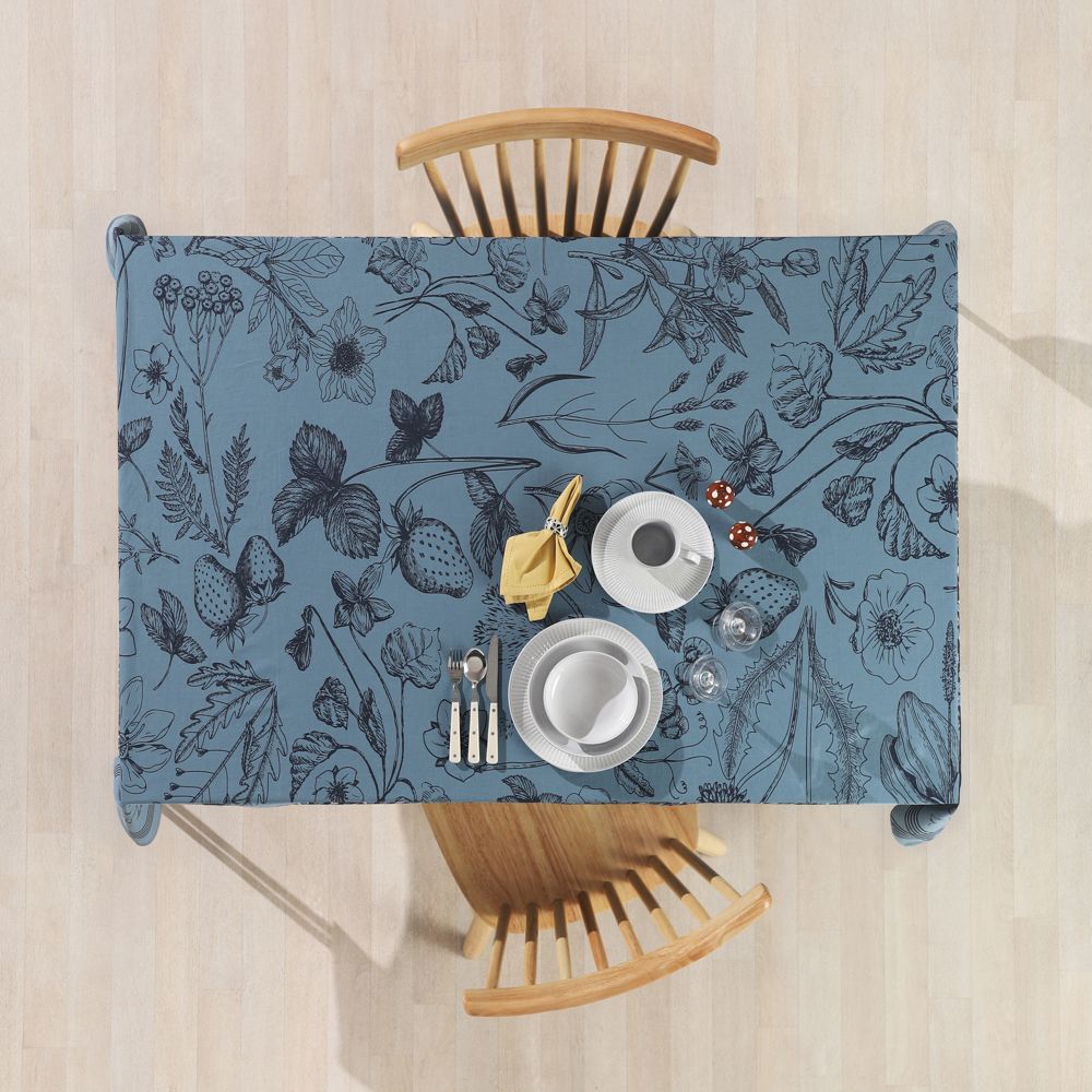 Mantel de algodón con diseño estampado