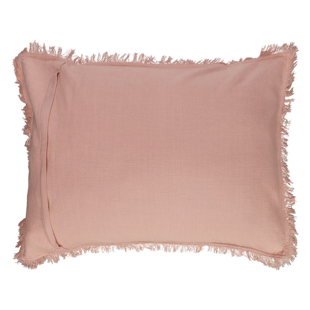 Funda de cojín algodón lino 70x50 cm