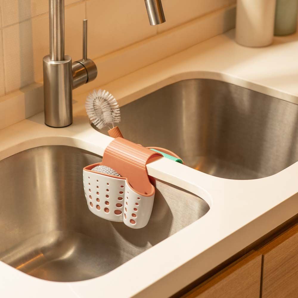 Organizador doble para lavaPlatos 14x12.5x15 cm