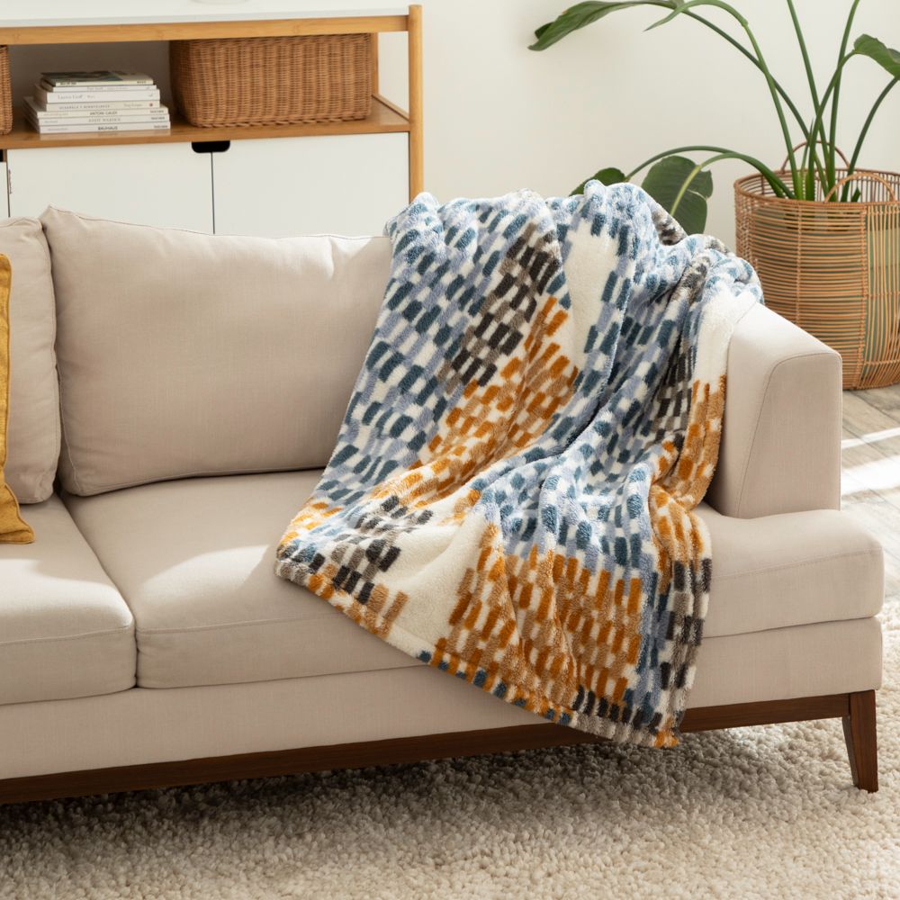 Frazada cordero con estampado 125x150 cm