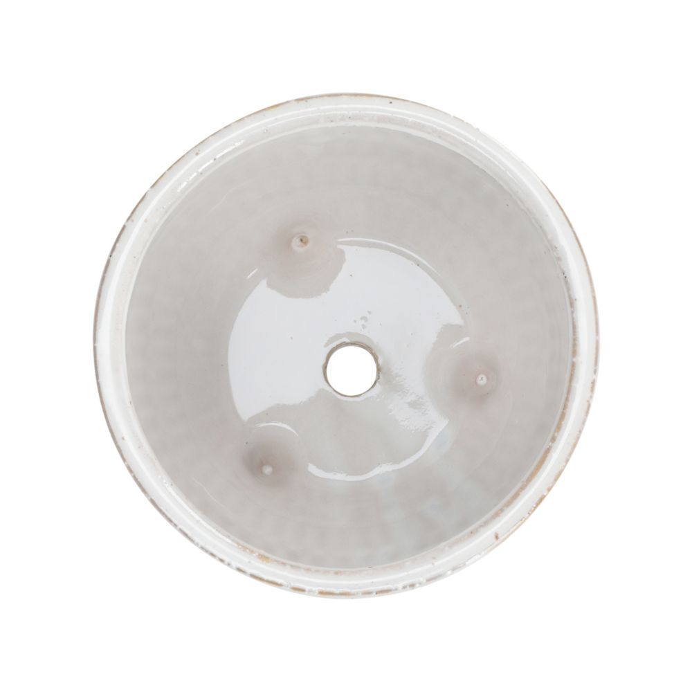 Maceta de cerámica con patas 15x10 cm