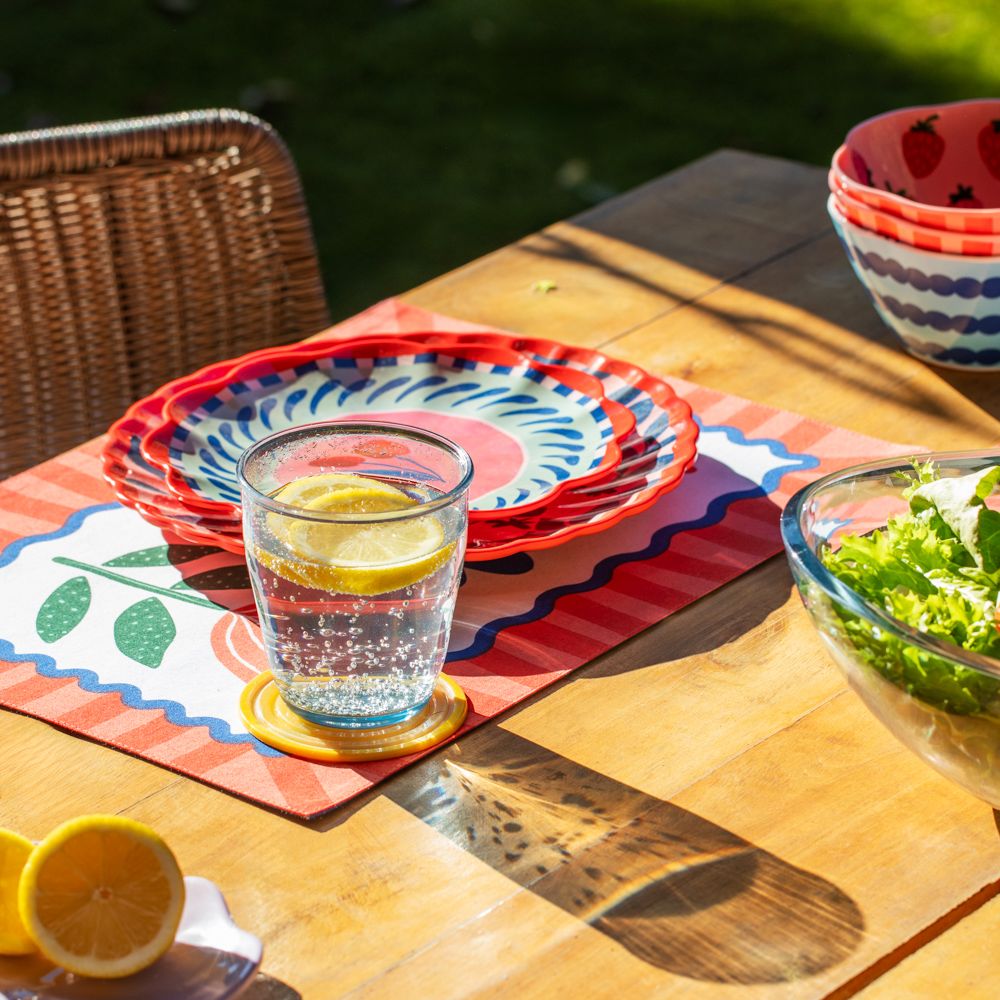 Individual de algodón estampado 45x33 cm