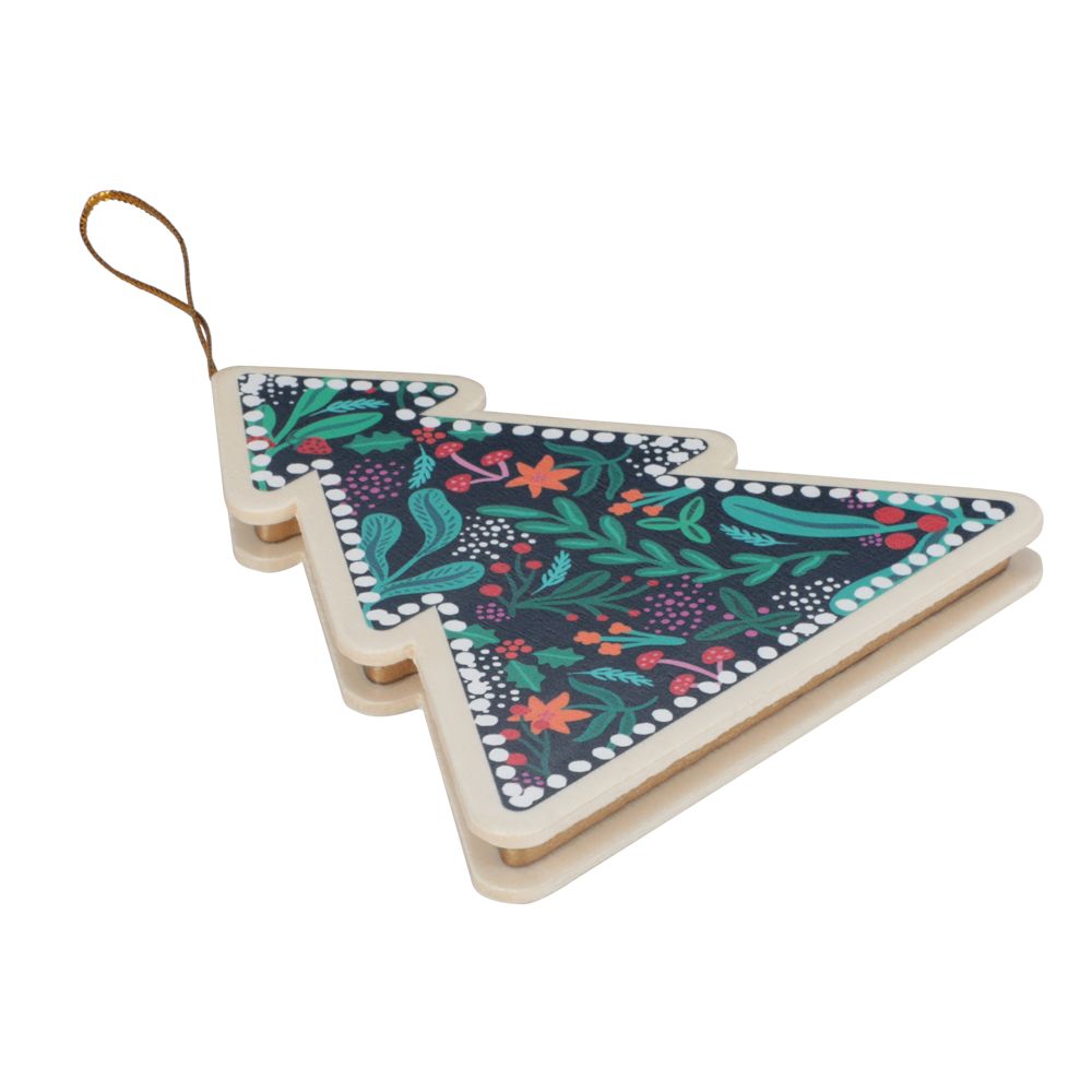 Adorno para árbol de navidad de madera