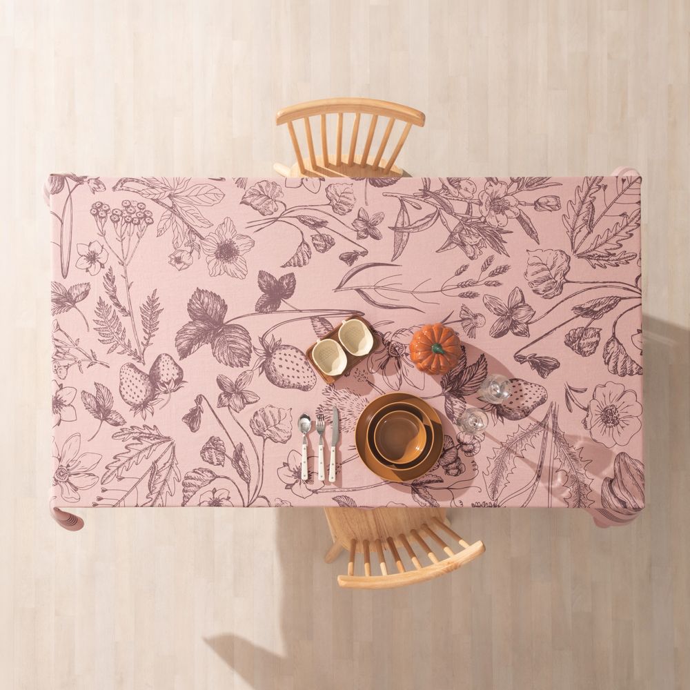 Mantel de algodón con diseño estampado