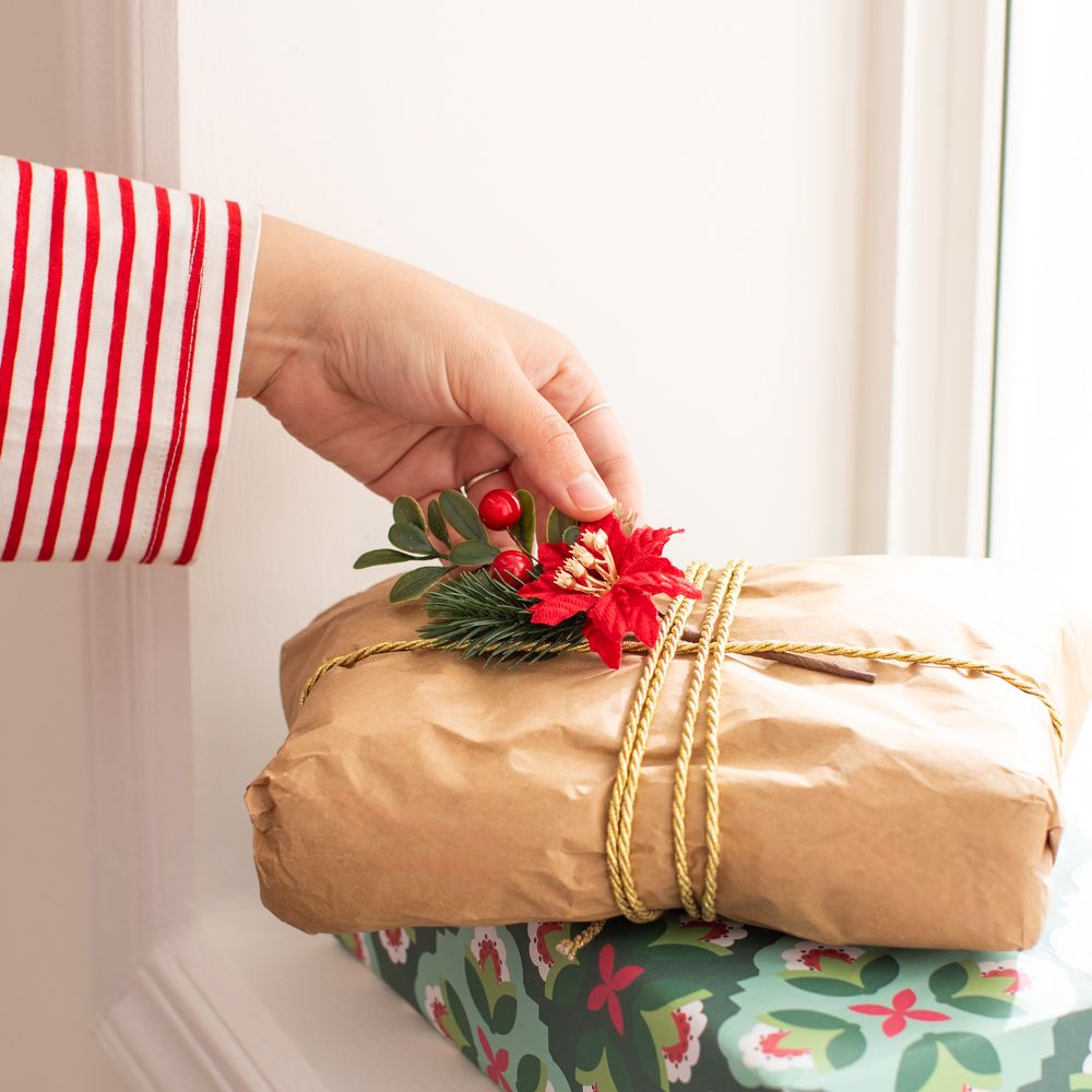 Set de 3 ramos navidad decorativos pequeños