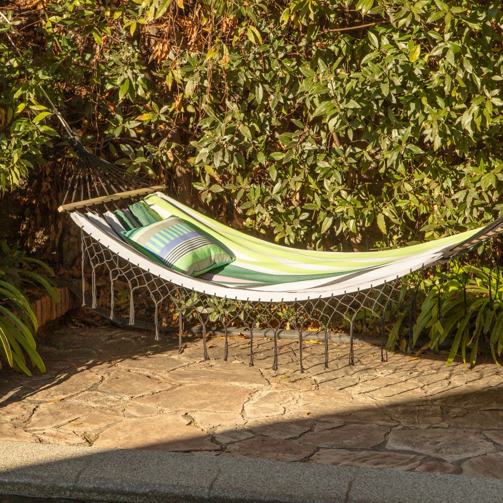 Hamaca con flecos 100x200 cm