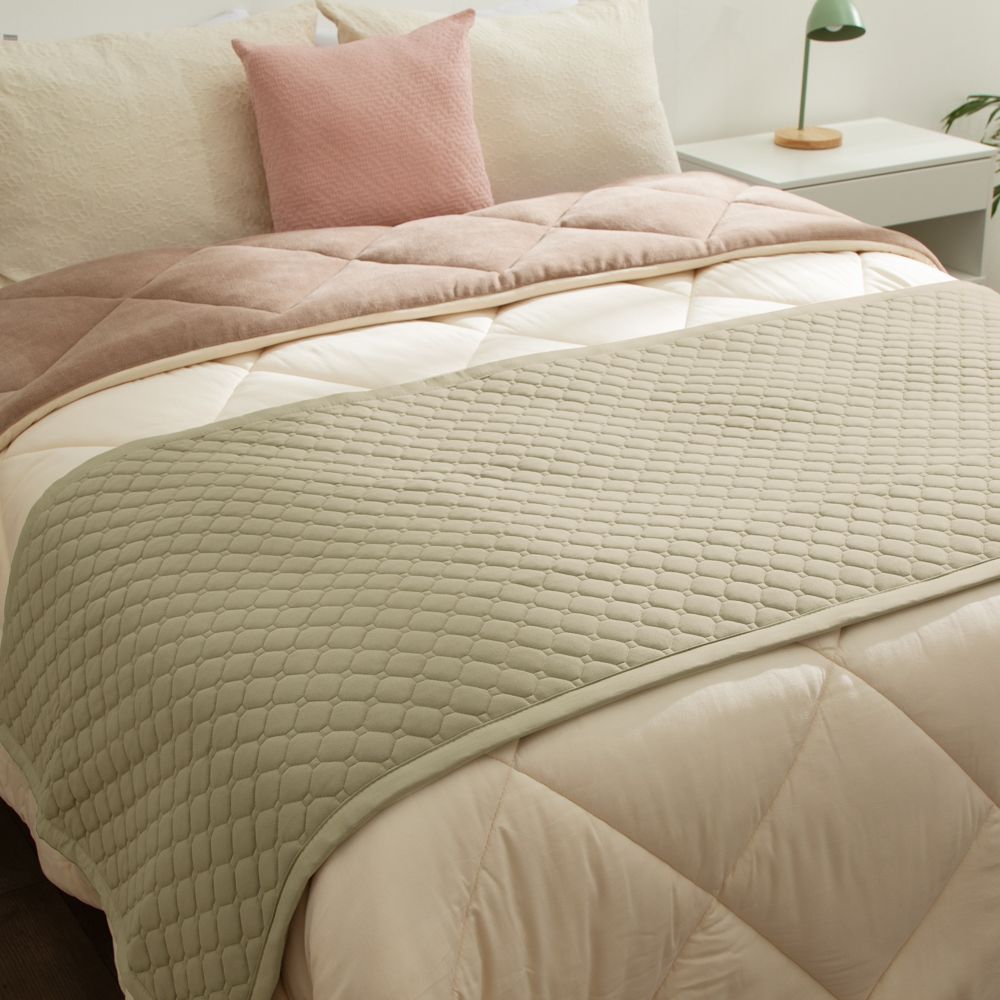 Piecera con textura velvet 80x220 cm