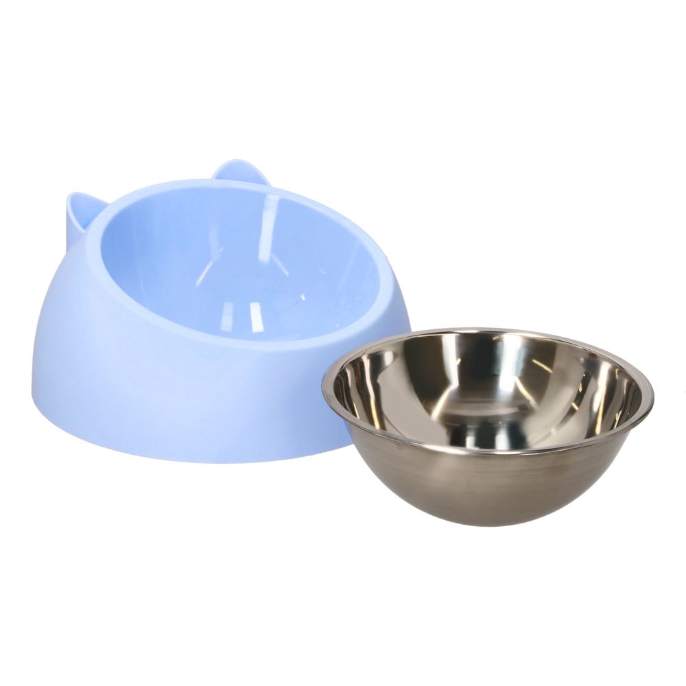 Plato de acero inoxidable para mascotas 400 ml