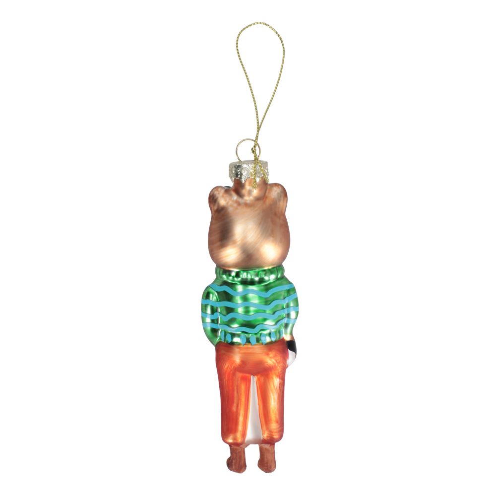 Adorno para árbol navideño de vidrio