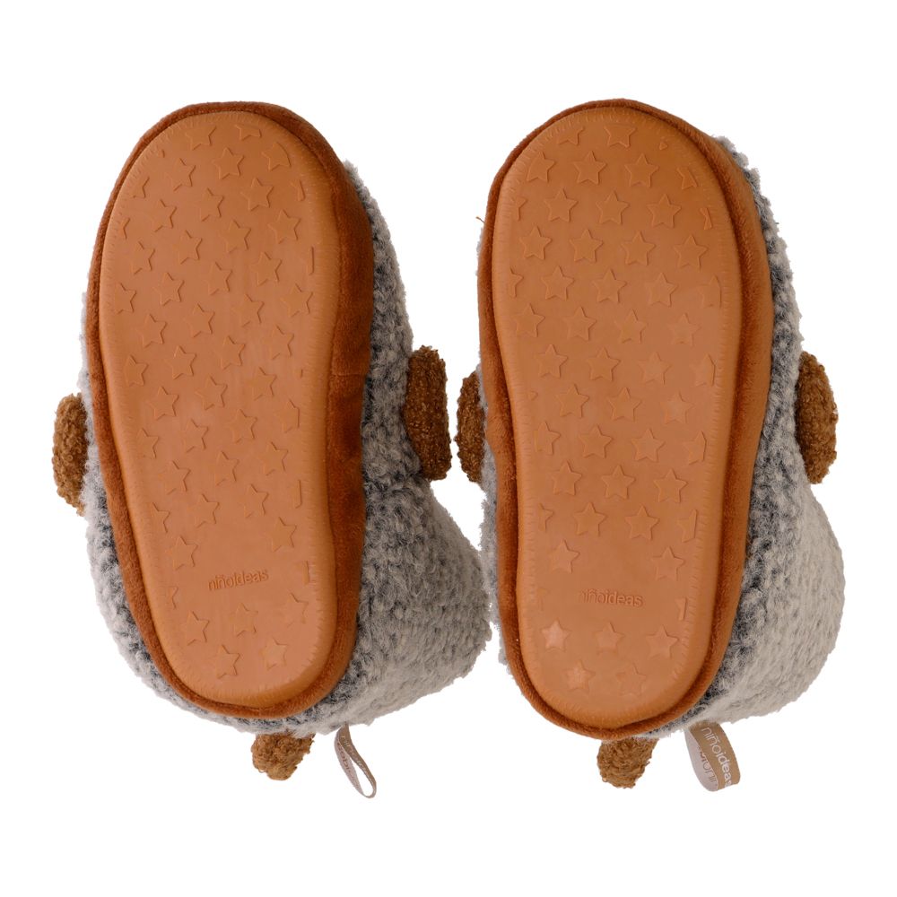 Pantufla bota peluda infantil 20.5 cm