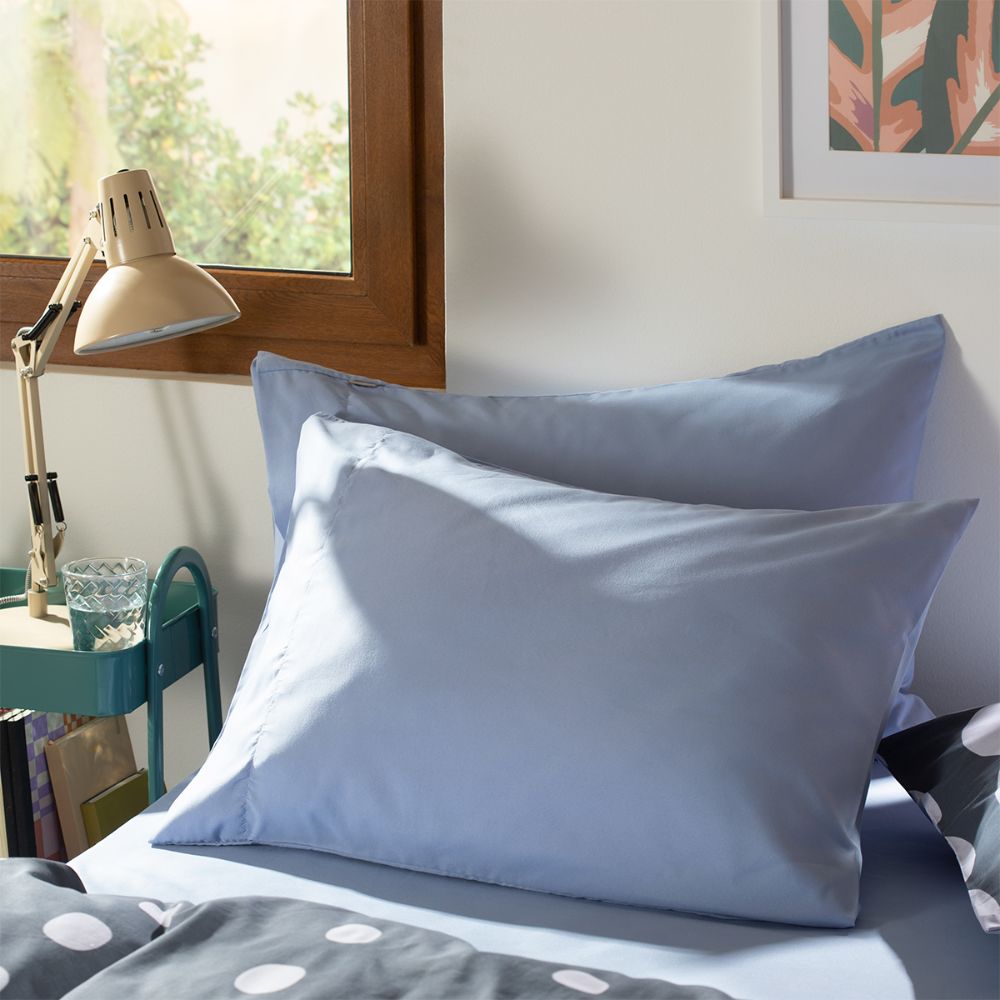 Set de 2 fundas de almohada microfibra 80 g 70x50 cm