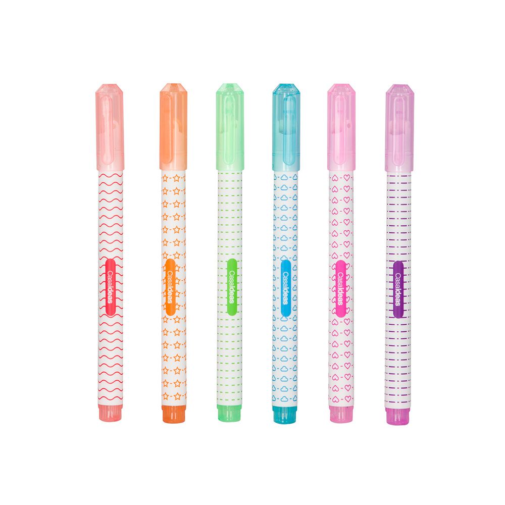 Set 6 Marcadores para Colorear con Distintos Colores.